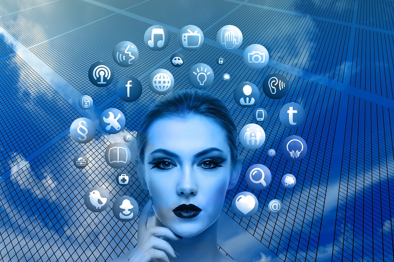 Woman, face, social media — Explore Romantic AI for meaningful virtual companionship and personalized romantic chat