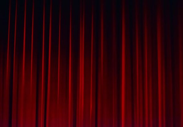 red velvet theater curtain