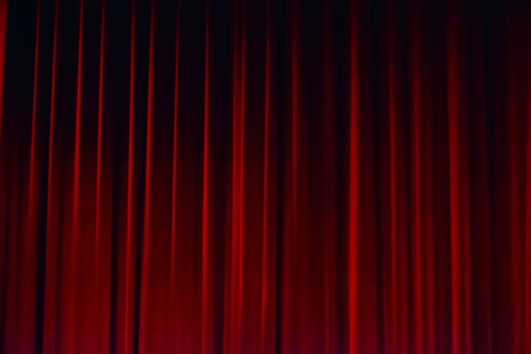 red velvet theater curtain