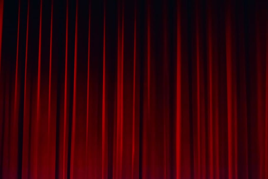 red velvet theater curtain